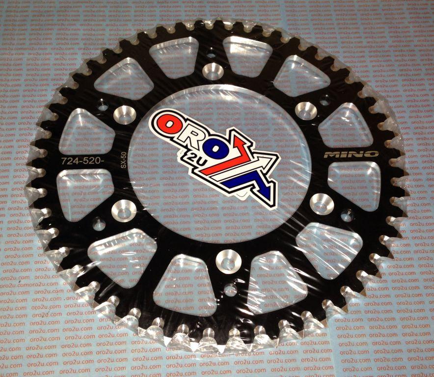 MINO REAR SPROCKET ALLOY BLACK, 25-724-520-49 BLACK thumbnail 2