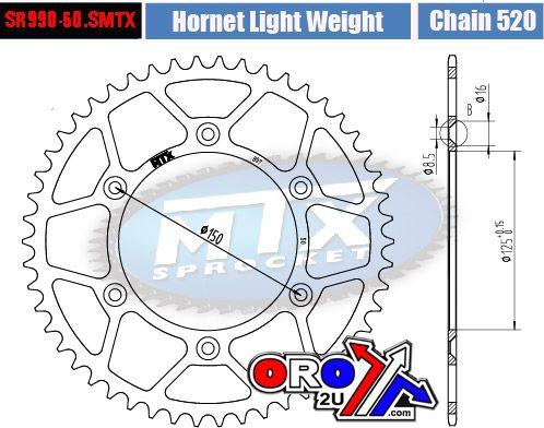 REAR SPROCKET STEEL HARD LIGHT 11H-KM1-50 thumbnail 5