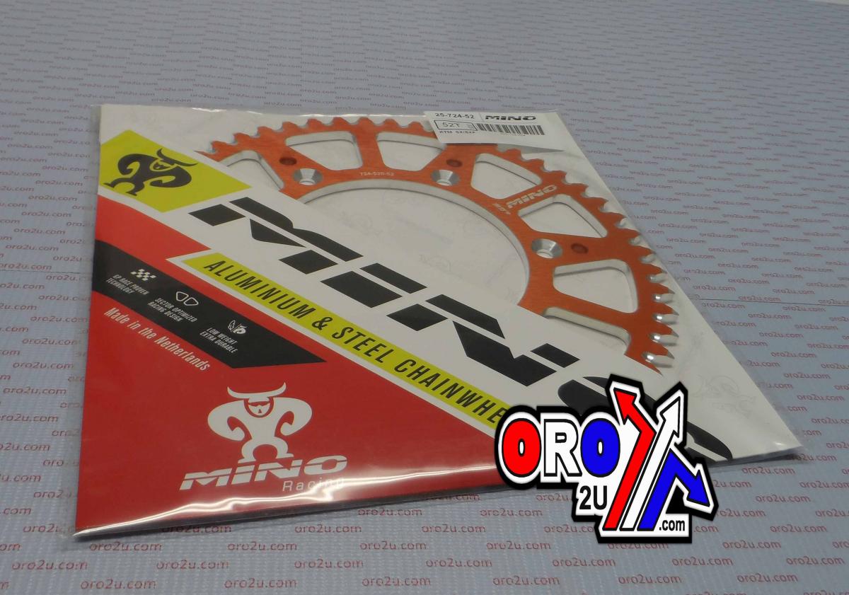 MINO REAR SPROCKET ALLOY ORANGE, 25-724-520-52 thumbnail 3
