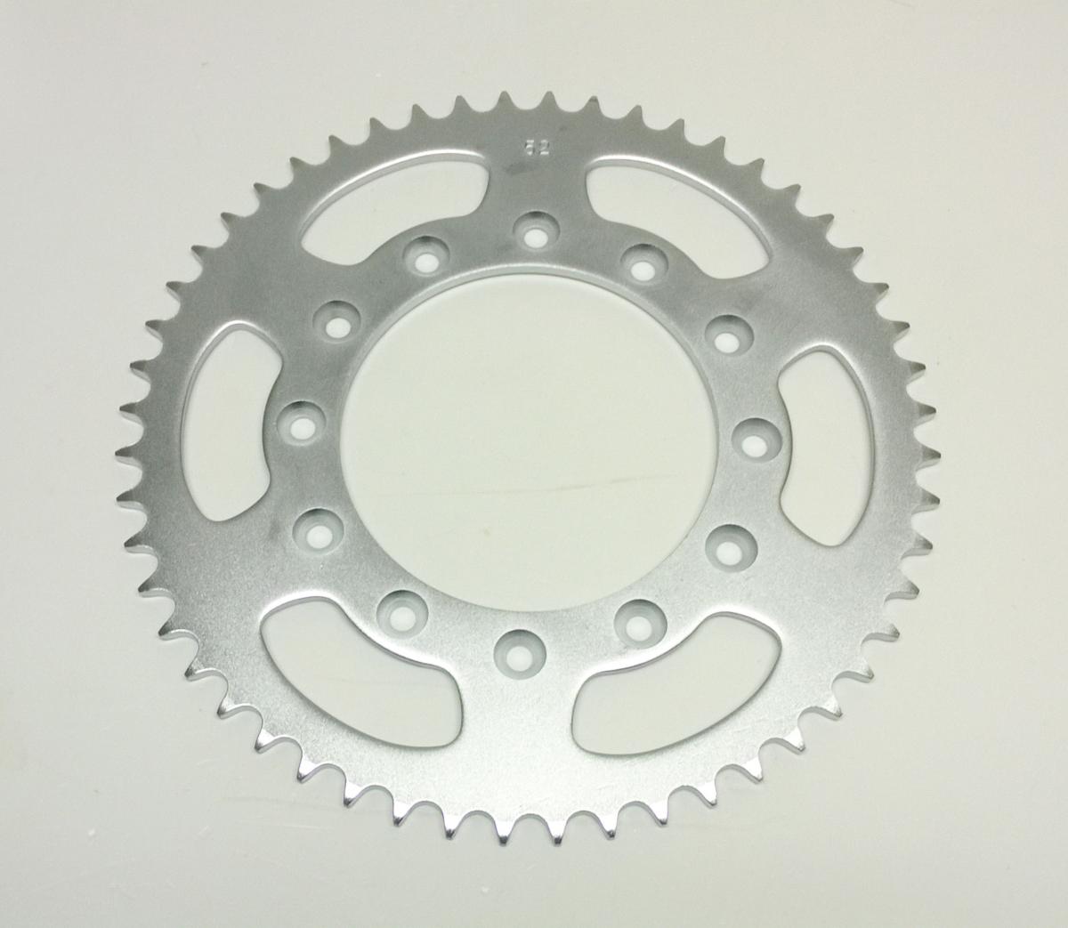 REAR SPROCKET STEEL 52 [JTR897.52] 520, SILVER image 1