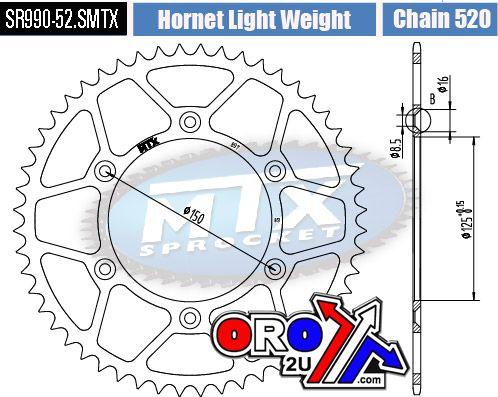 REAR SPROCKET STEEL HARD LIGHT 11H-KM1-52 thumbnail 4