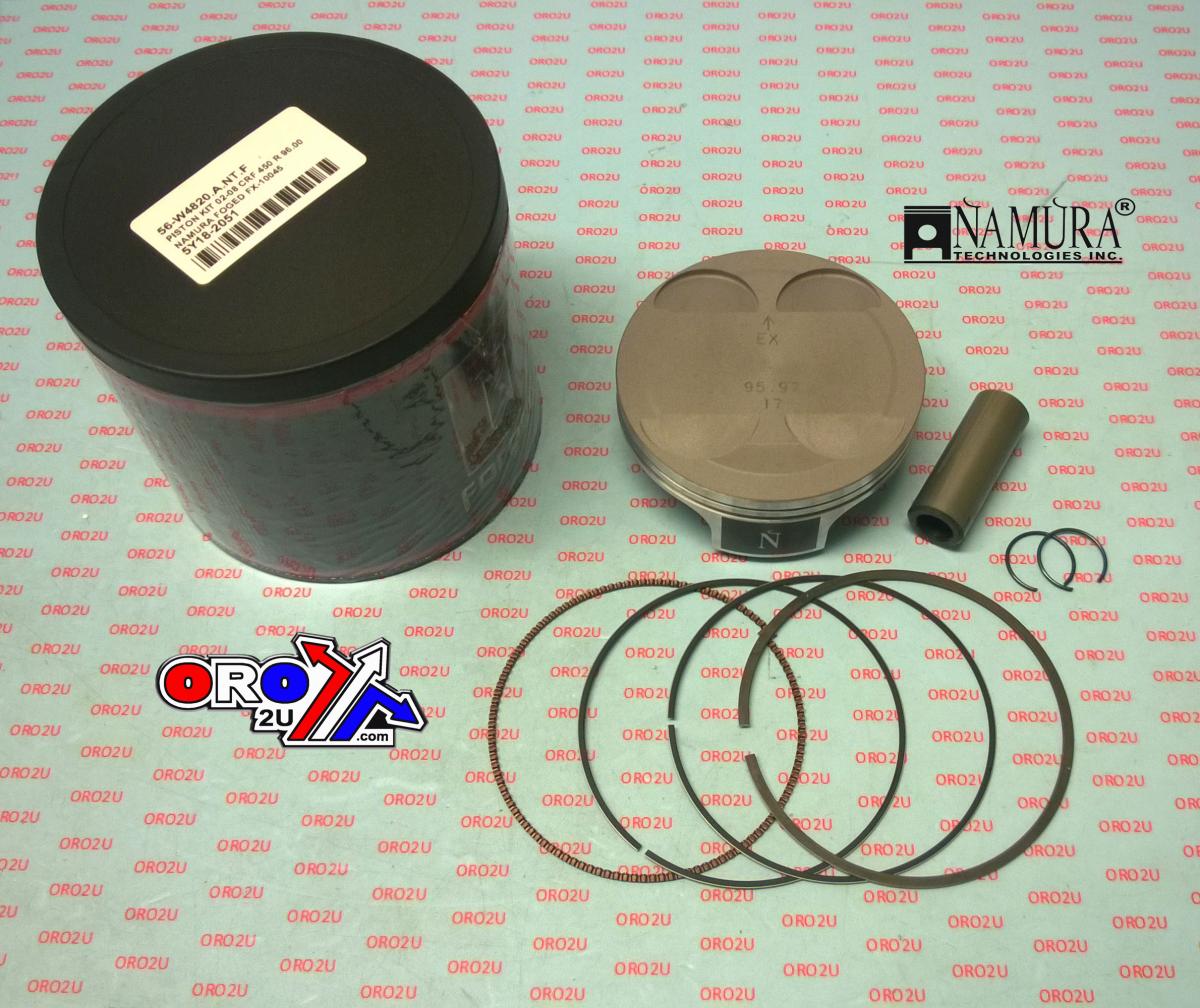 PISTON KIT 02-08 CRF 450 R 96.00, NAMURA FOGED FX-10045 image 1