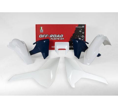 PLASTIC KIT ENDURO 17-18 HUSKY TE/FE/TX, 5 PIECE OEM COLOUR, RTECH R-KITHSQ-OEM-517 image 1