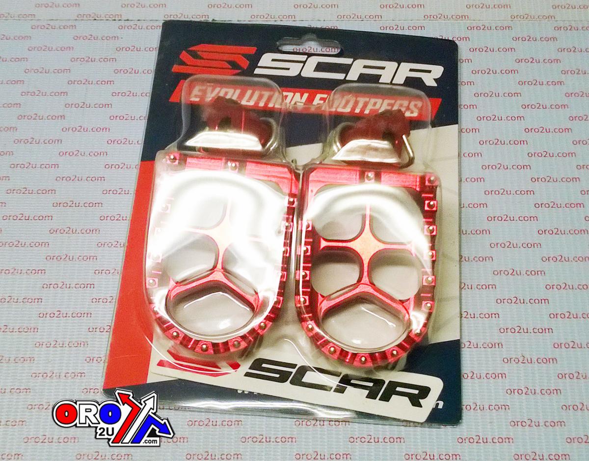 FOOT PEGS SCAR RED RM-Z, 57 ALUMINIUM BILLET S4513R thumbnail 2