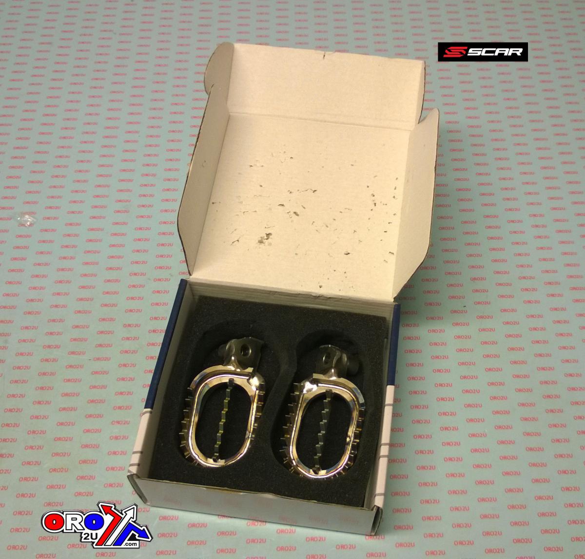 TITANIUM FOOTPEGS GRIPPER 98-26 BETA GASGAS HUSABERG HUSQVARNA KTM SHERCO RR MC FE SX SE SCAR S5516 thumbnail 3
