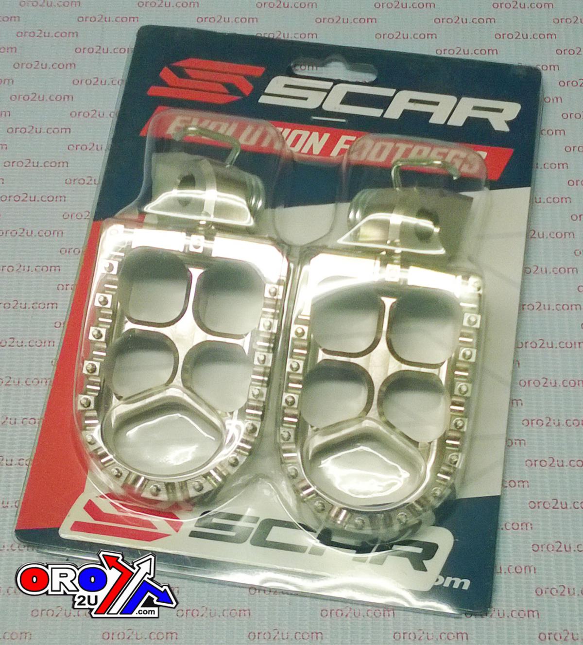 EVO FOOTPEGS TITANIUM COLOR 98-26 KTM SX EXC HUSABERG HUSQVARNA SHERCO BETA GASGAS 57mm SCAR S5510T thumbnail 3