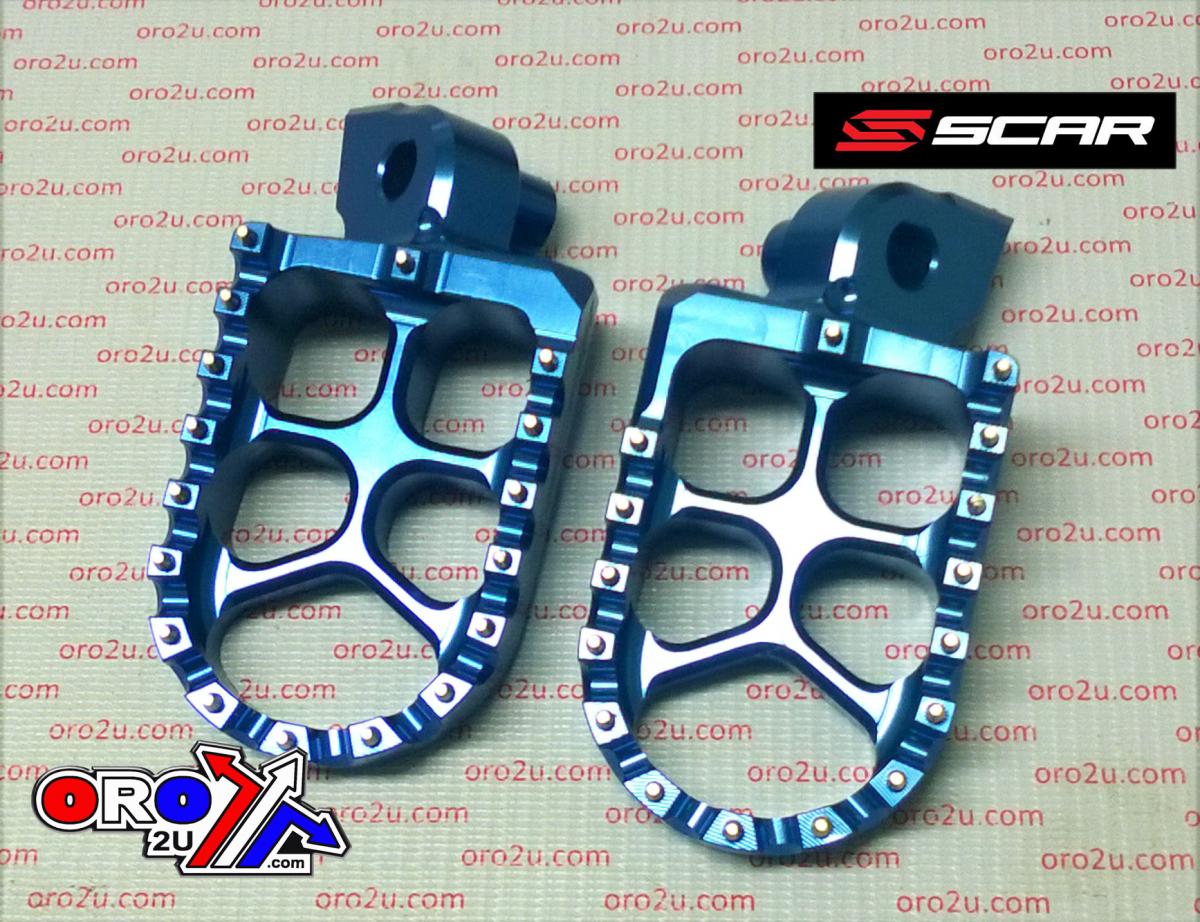 EVO FOOTPEGS BLUE 98-26 KTM SX EXC HUSABERG HUSQVARNA SHERCO BETA GAS GAS EXCEPT 85 105 57mm SCAR S5510B thumbnail 2