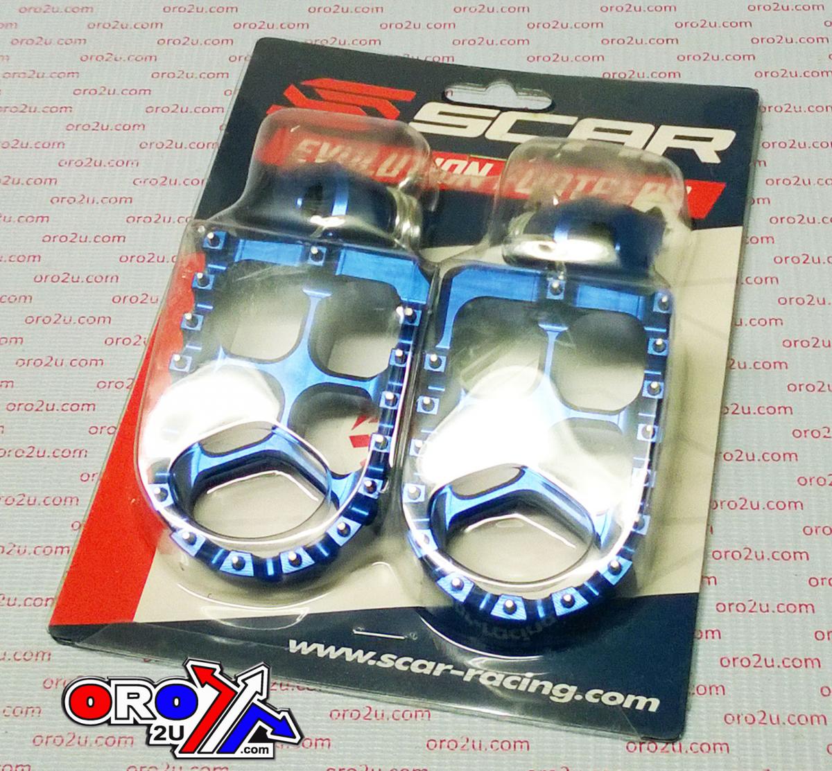 EVO FOOTPEGS BLUE 98-26 KTM SX EXC HUSABERG HUSQVARNA SHERCO BETA GAS GAS EXCEPT 85 105 57mm SCAR S5510B thumbnail 3