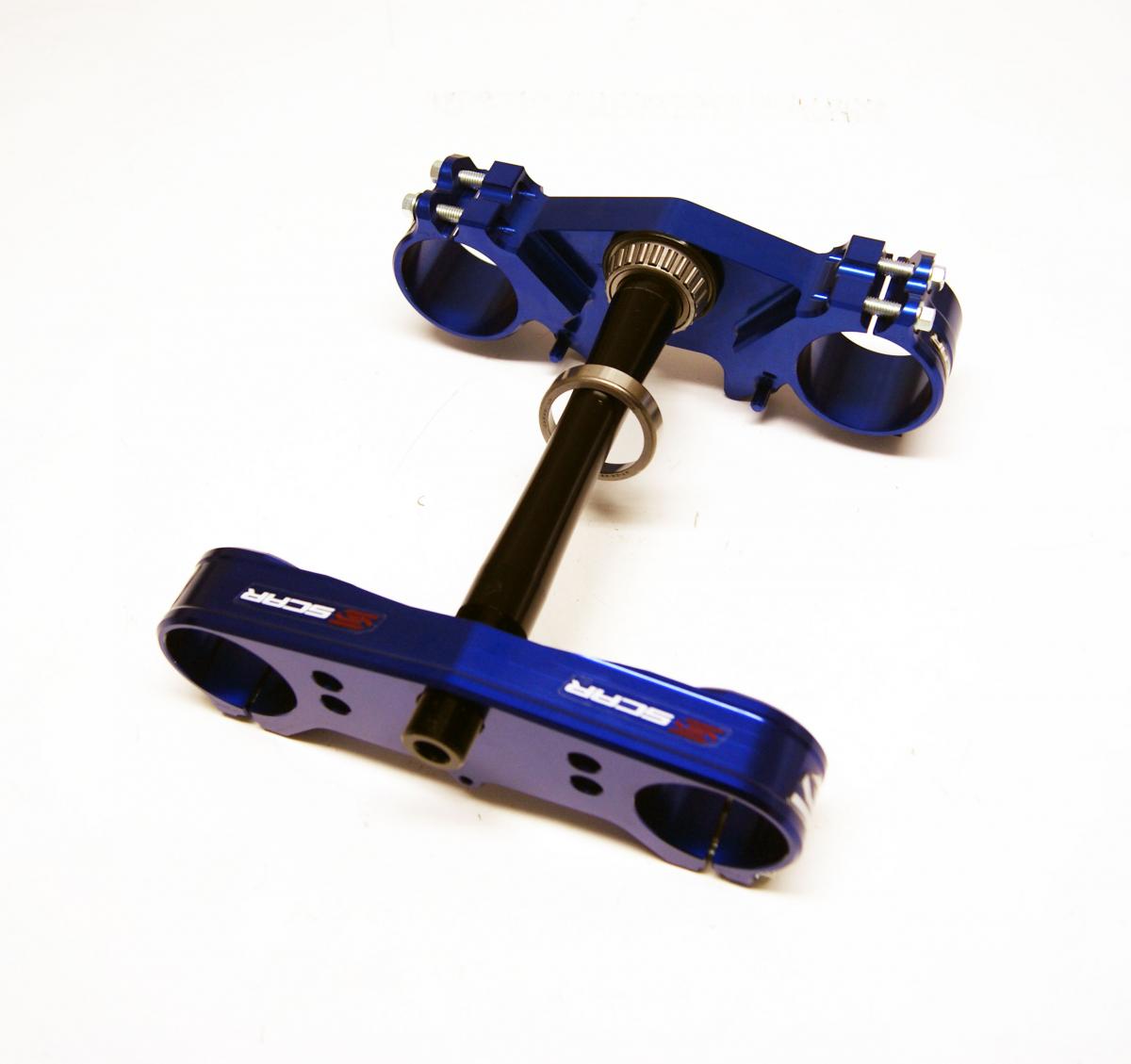 TRIPLE CLAMPS BLUE 21-26 FANTIC XX 125 25mm OFFSET SCAR S1426 thumbnail 3