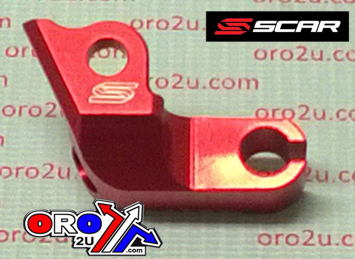 CLUTCH CABLE GUIDE RED 10-13 HONDA CRF R 250 SCAR CCG200 thumbnail 2