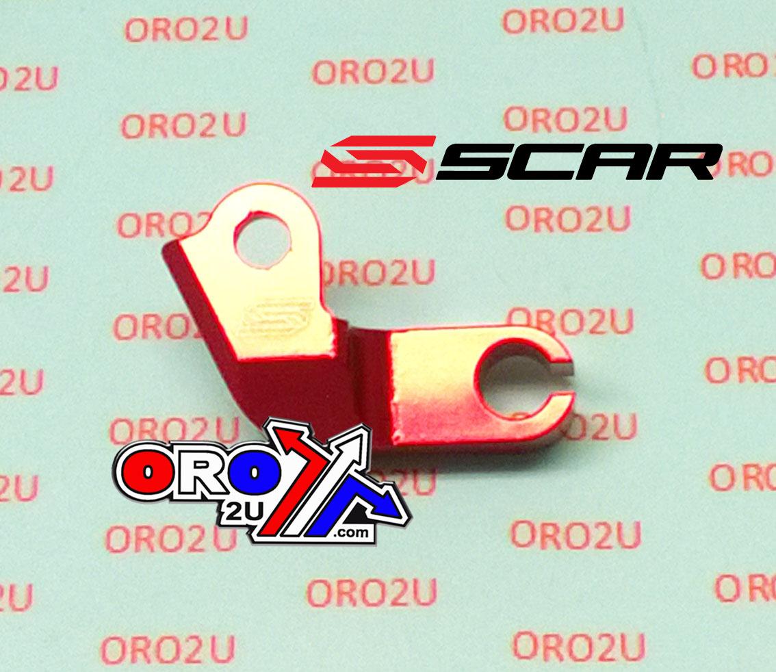 CLUTCH CABLE GUIDE RED 09-14 HONDA CRF 450 R SCAR CCG201 thumbnail 2