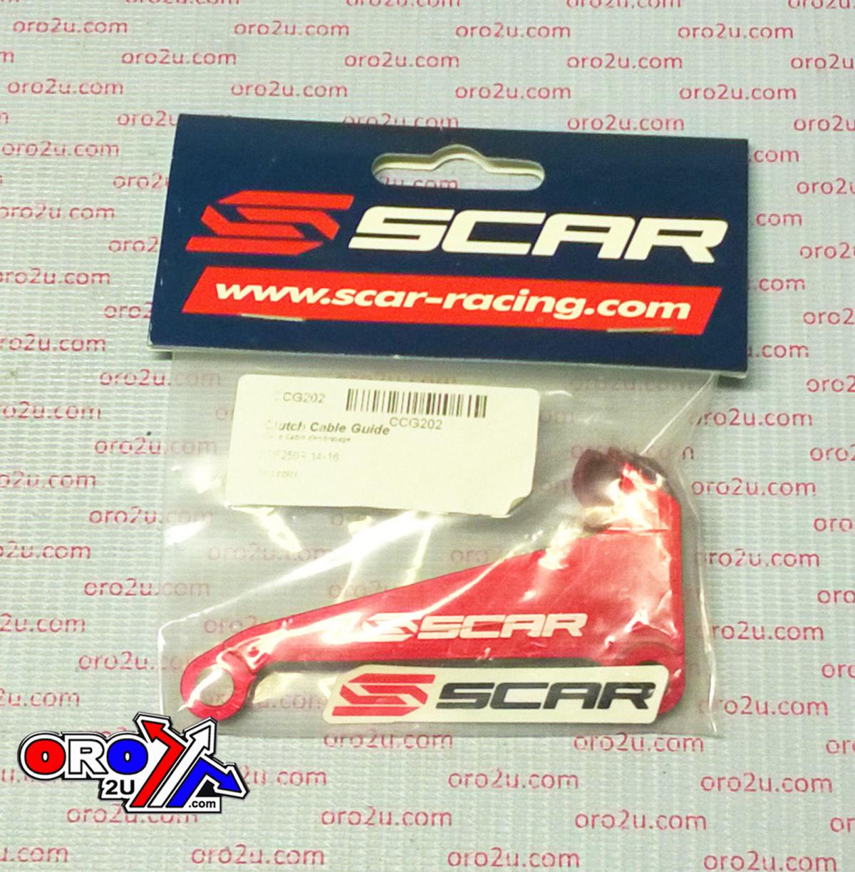 CLUTCH CABLE GUIDE RED 14-17 CRF 250 SCAR CCG202 thumbnail 3