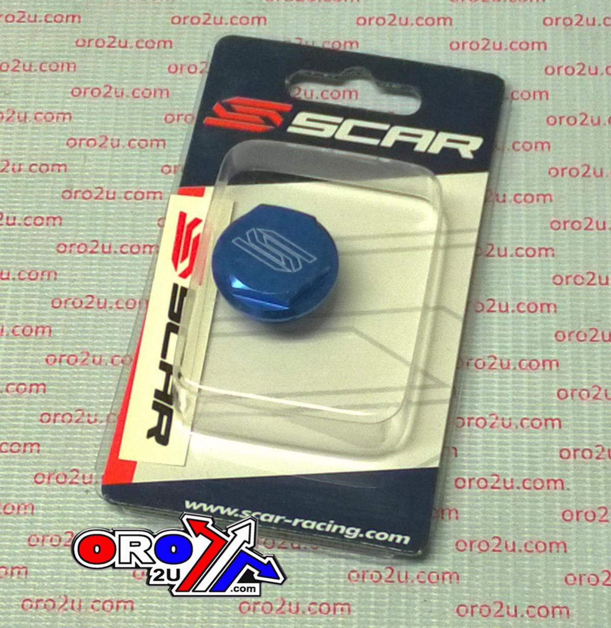 REAR BRAKE RESERVOIR COVER BLUE 04-26 KTM HUSQVARNA HUSABERG SHERCO DUCATI STARK TRIUMPH SCAR 5901B thumbnail 3