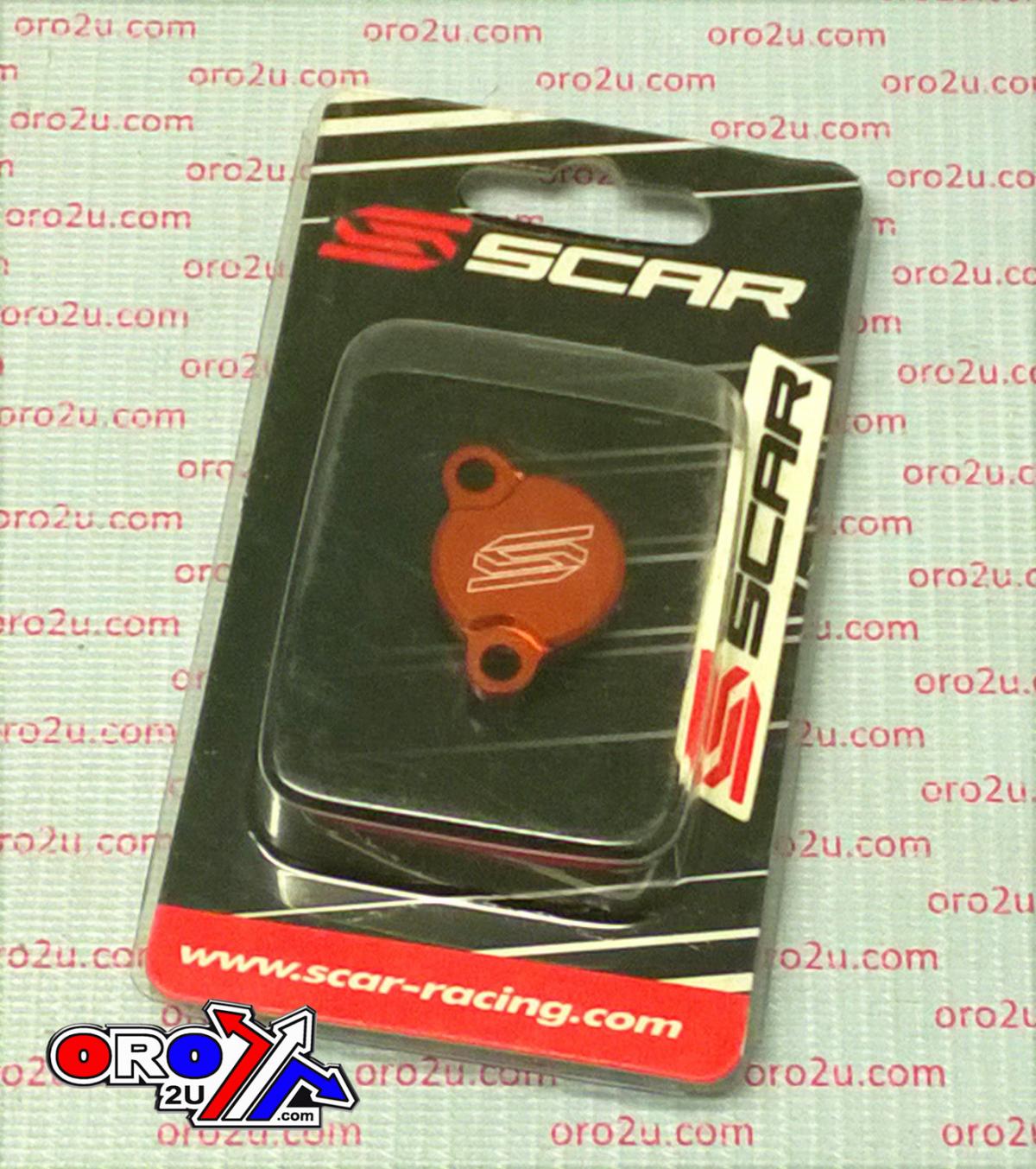 REAR BRAKE RESERVOIR COVER ORANGE 03-26 KTM SX-E SX FREERIDE 5 50 65 85 250 350 SCAR 5900 thumbnail 3