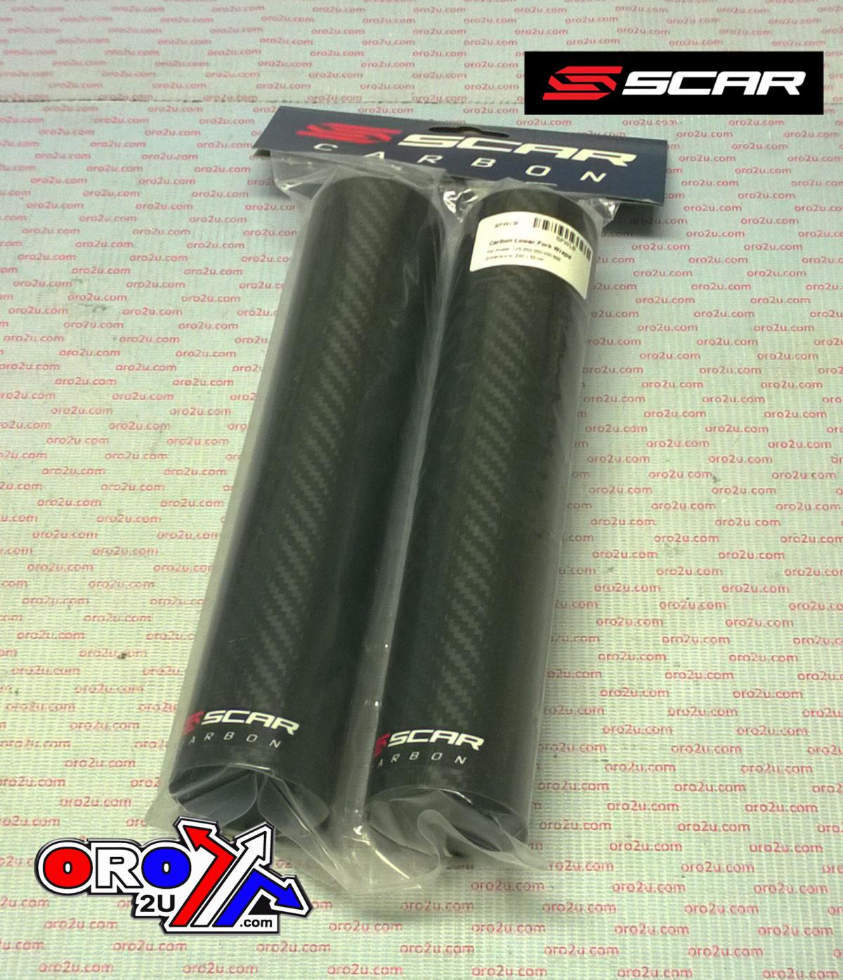 LOWER FORK WRAPS CARBON 85-26 BIG BIKES 125 250 450 500 240X52mm SCAR SFWLB thumbnail 3