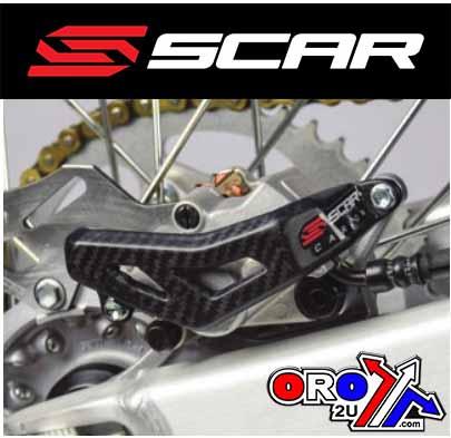 REAR CALIPER GUARD CARBON 04-26 KAWASAKI KX 250 450 F X SCAR CRCG300 thumbnail 2