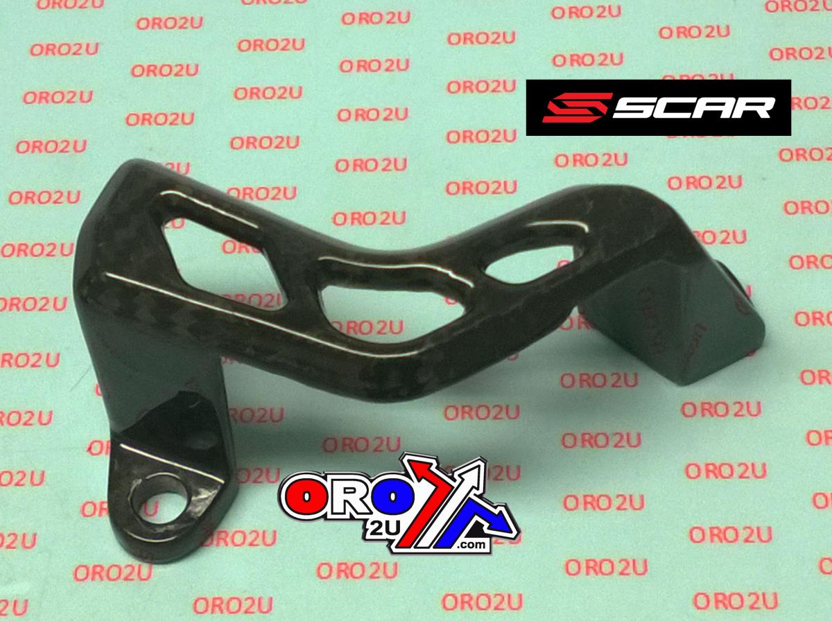 REAR CALIPER GUARD CARBON 04-26 KAWASAKI KX 250 450 F X SCAR CRCG300 thumbnail 3