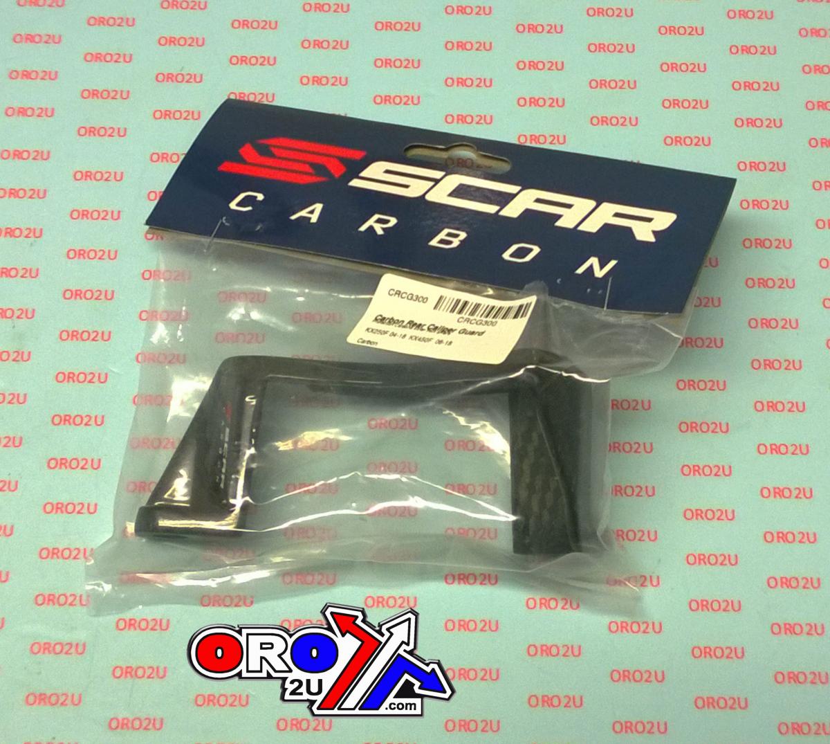 REAR CALIPER GUARD CARBON 04-26 KAWASAKI KX 250 450 F X SCAR CRCG300 thumbnail 4
