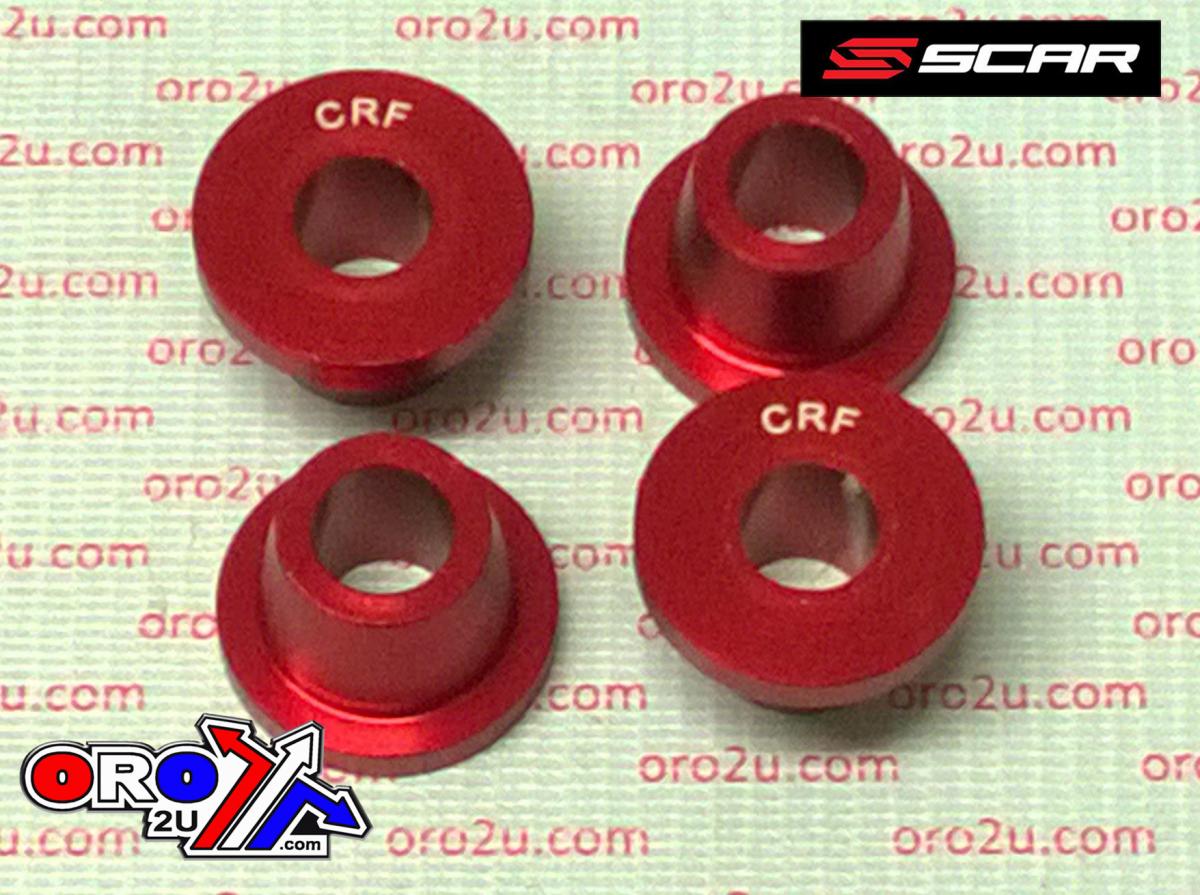 RUBBER KILLERS RED 84-26 HONDA CR CRF 125 250 450 500 L R RL RWE RX X 4-PIECE SCAR SCCRF thumbnail 2