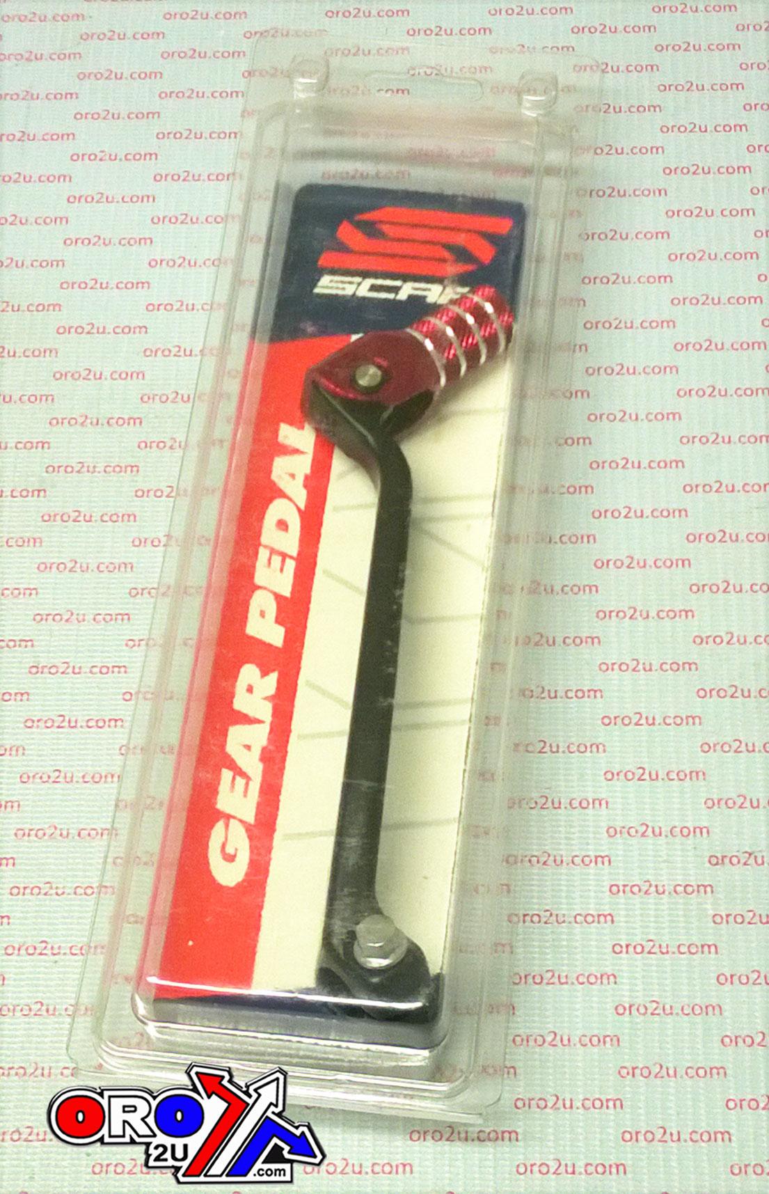 GEAR SHIFT LEVER RED TIP 17-26 HONDA CRF 250 450 L R RL RWE RX X ALUMINIUM 700-MKE-305 SCAR GSL121 thumbnail 4