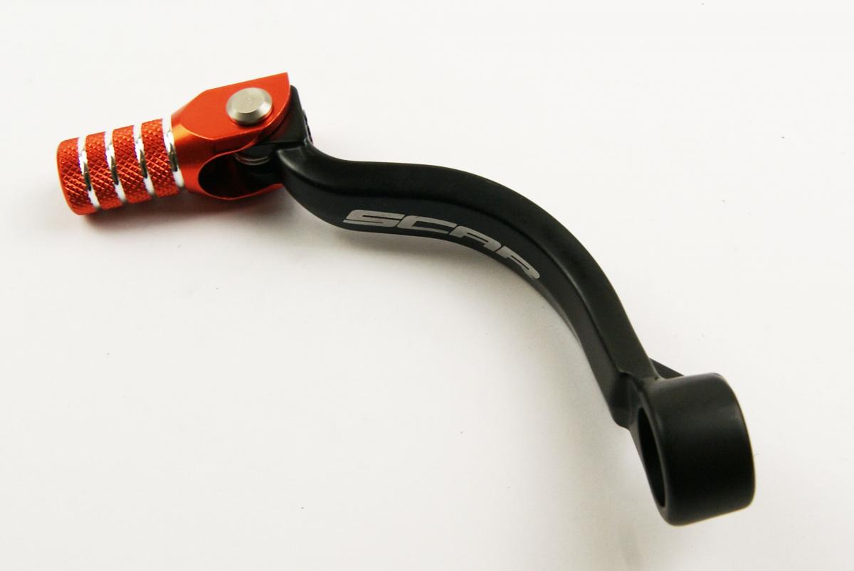 GEAR SHIFT LEVER ORANGE TIP 17-26 GASGAS HUSQVARNA KTM MC TC TE SX XC EXC 85 125 150 SCAR GSL515 thumbnail 2