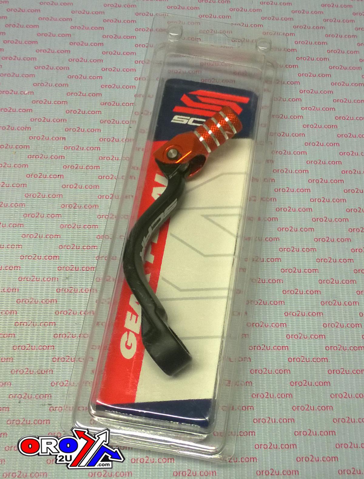 GEAR SHIFT LEVER ORANGE TIP 17-26 GASGAS HUSQVARNA KTM MC TC TE SX XC EXC 85 125 150 SCAR GSL515 thumbnail 4