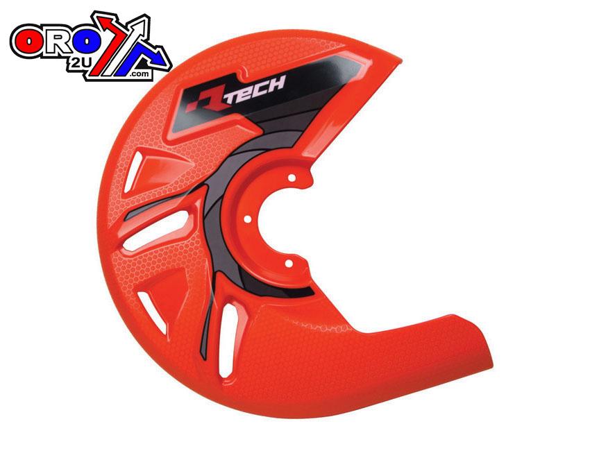UNIVERSAL NEON ORANGE DISC GUARD, NEEDS FITTING KIT, RTECH R-DISCPTAN000 image 1