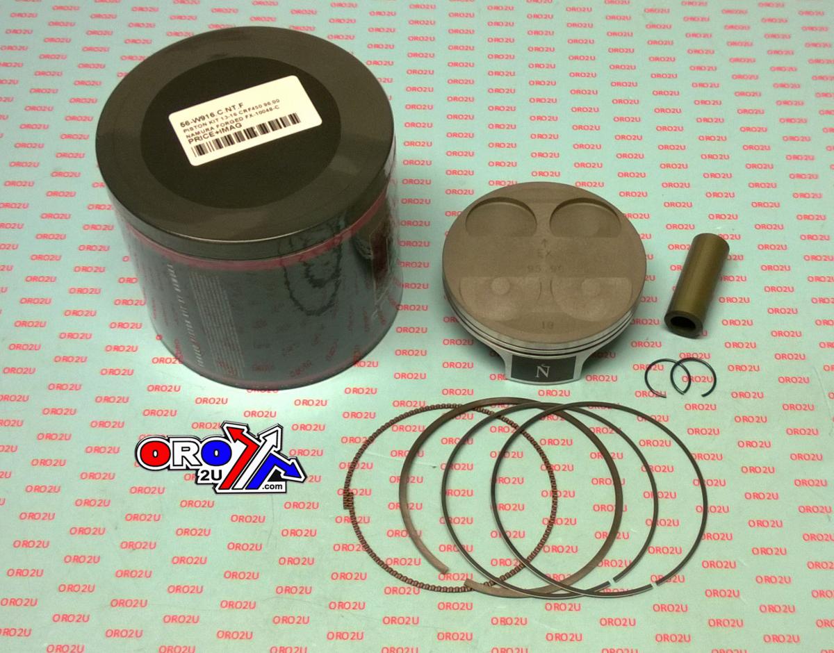 PISTON KIT 13-16 CRF450 96.00, NAMURA FORGED FX-10048-B image 1