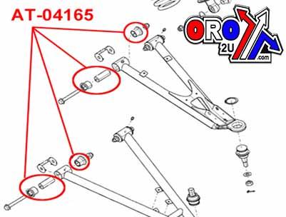 FRONT A-ARM REPAIR KIT, BRONCO AT-04165 Can-Am thumbnail 2