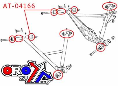 REAR SUSPENSION REPAIR KIT, BRONCO AT-04166 Can-Am thumbnail 2