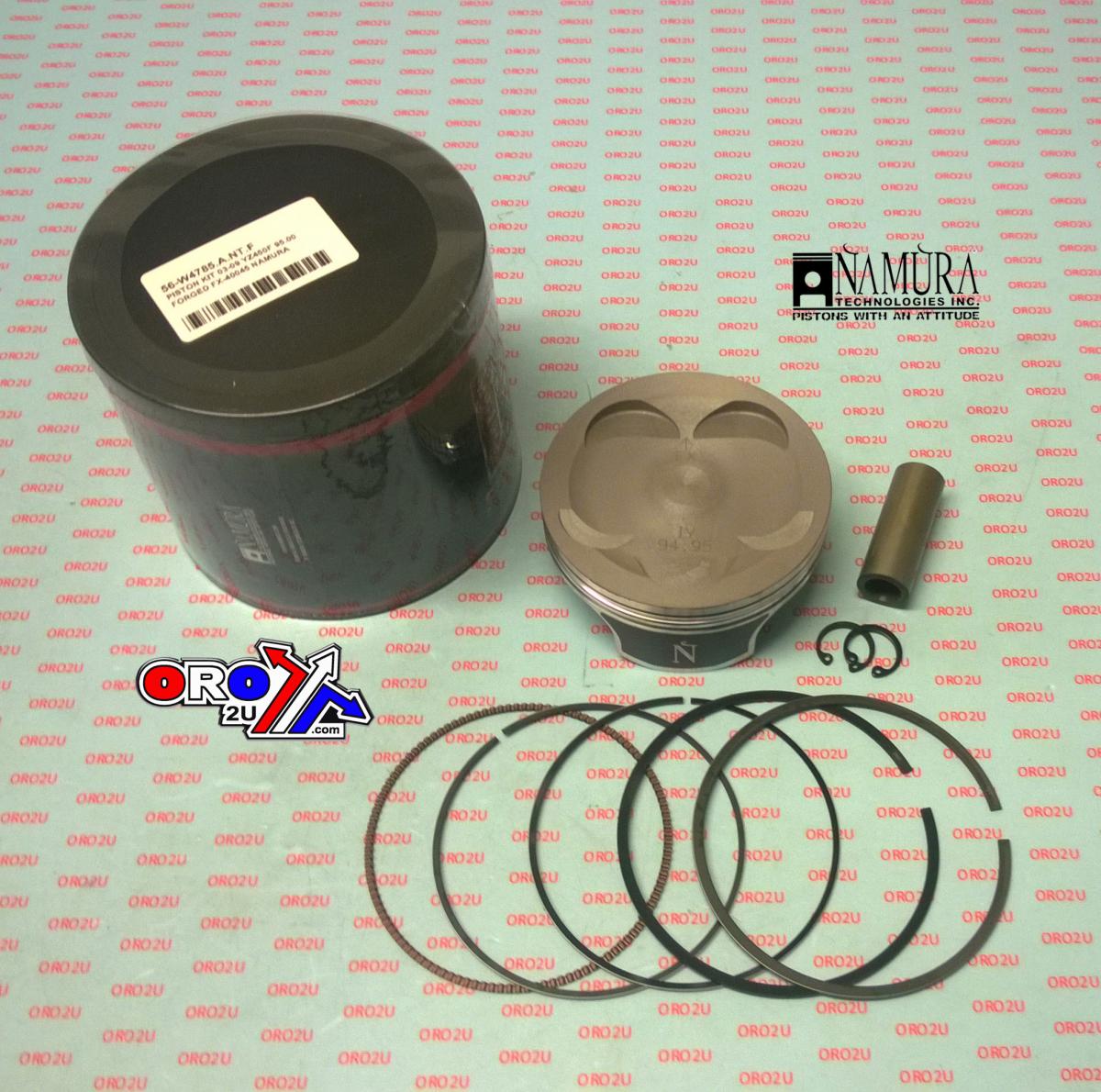 PISTON KIT 03-09 YZ450F 95.00, FORGED FX-40045-B NAMURA image 1