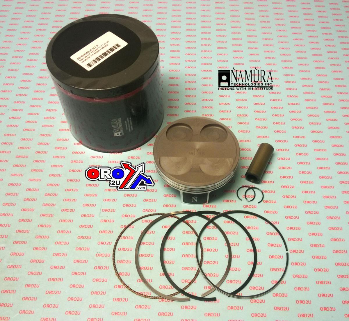 PISTON KIT 97.00 2014-2019 YAMAHA YZ450F NAMURA FX-40049 FORGED image 1