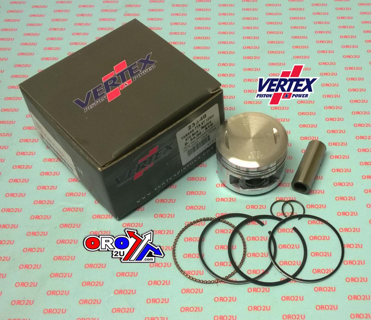 PISTON KIT VERTEX 54.25 BETA RR 125 06-12, VERTEX 23349025 OS +0.25 FANTIC 125 CABELLERO image 1