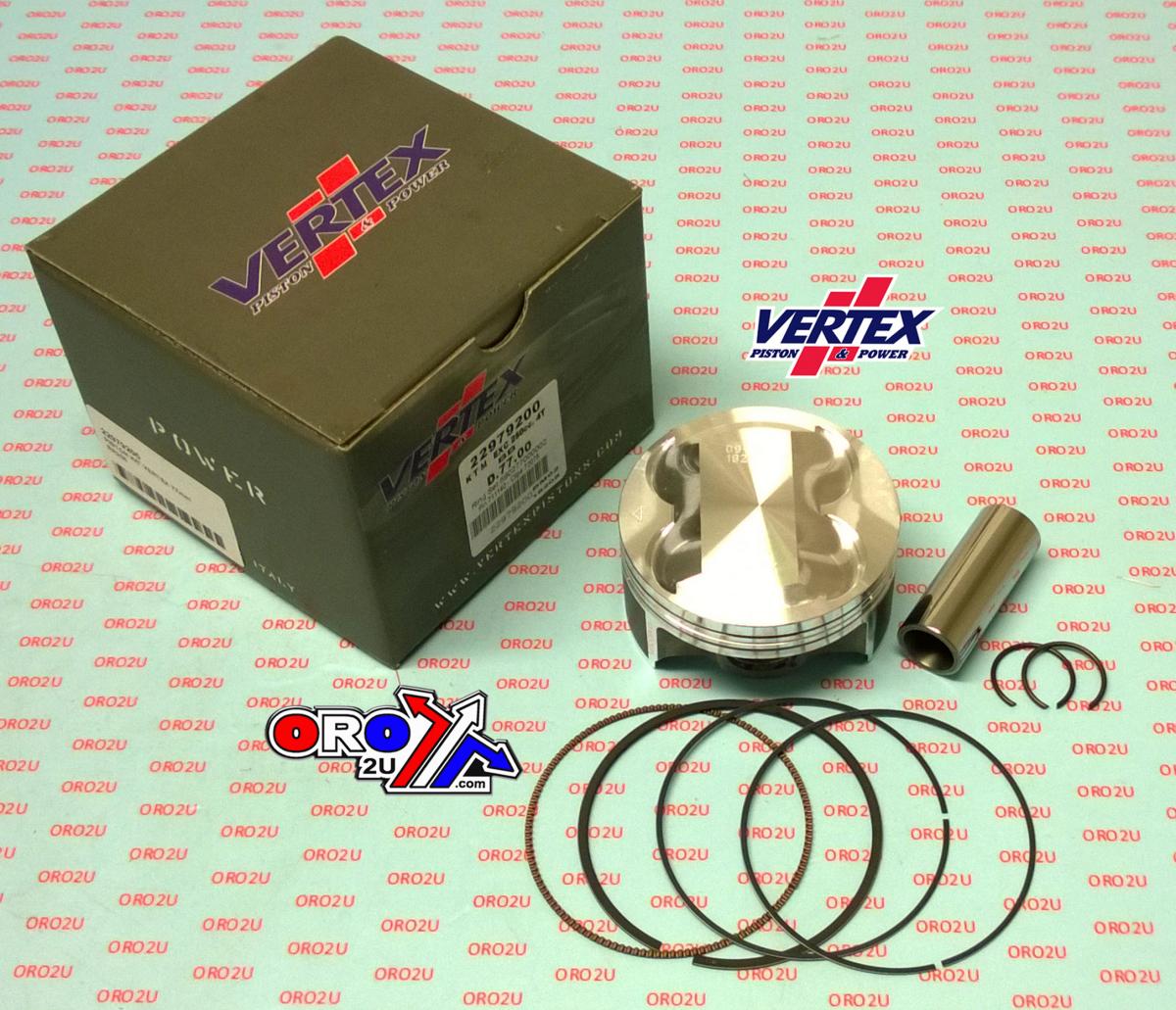 PISTON KIT VERTEX 77.0 BETA RR 250 05-07 OS +2.00, VERTEX 22797200 KTM EXC 250 01-06 BIG BORE image 1