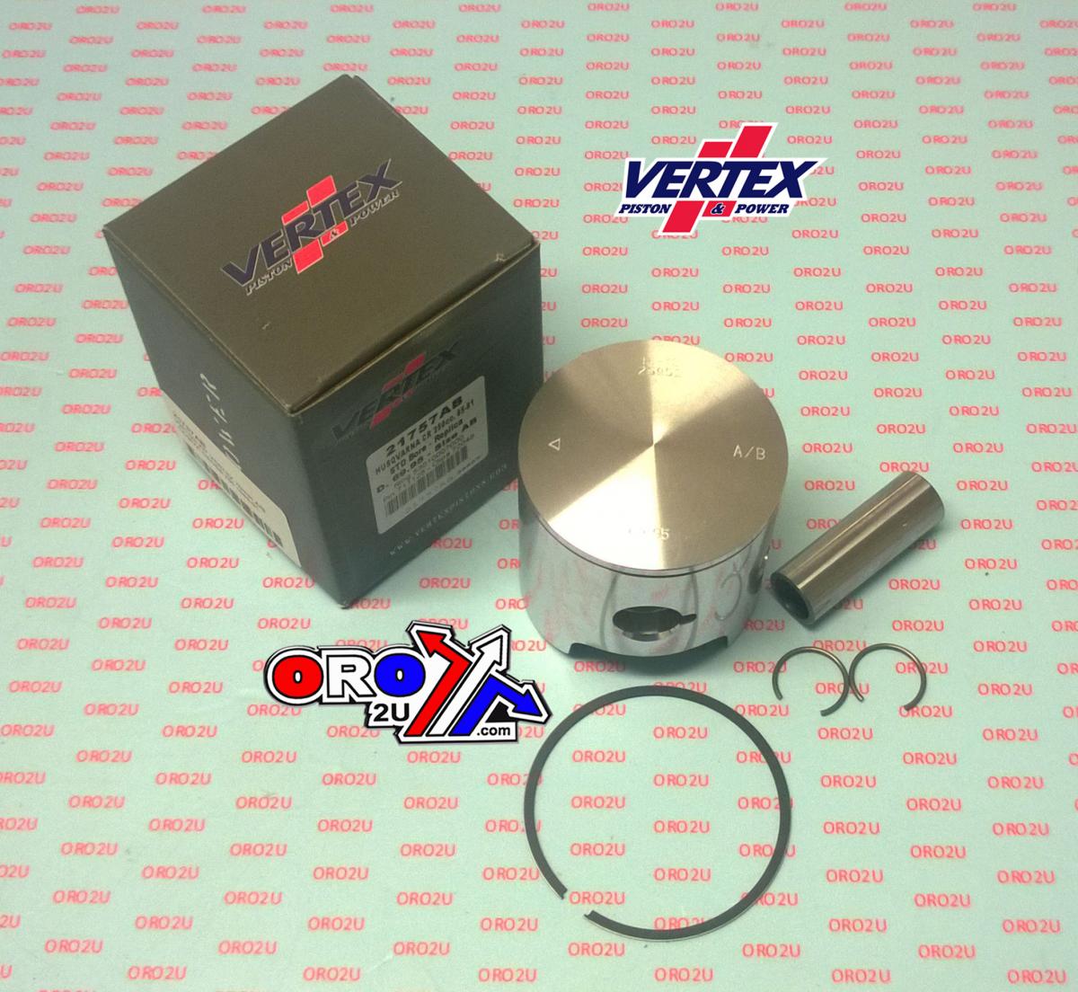 PISTON KIT VERTEX 70 C/D CAGIVA CROSS 250 85-91, VERTEX 21757CD HUSKY CR/WR250 85-91 image 1