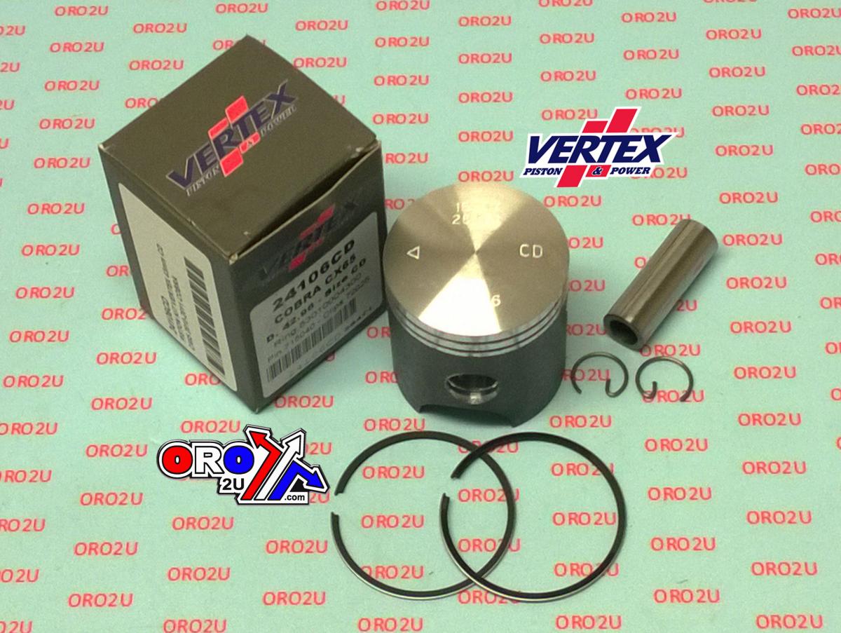 PISTON KIT VERTEX 43.0 EF COBRA CX 65 10-11, VERTEX 24106EF image 1