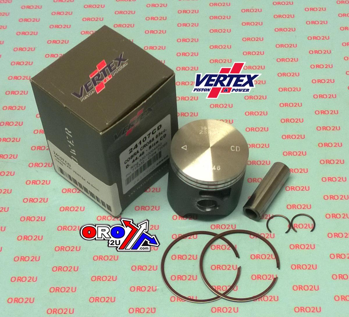 PISTON KIT VERTEX 44.5 CD COBRA CX 65 07-09/12-16, VERTEX 24107CD image 1