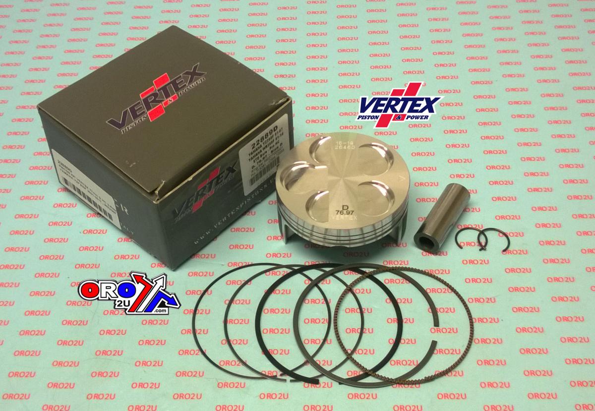 PISTON KIT VERTEX 77.0 D YAMAHA YZ/WR 250 01-14, VERTEX 22889D COMPR 13,5:1 FANTIC TF 250 ES image 1