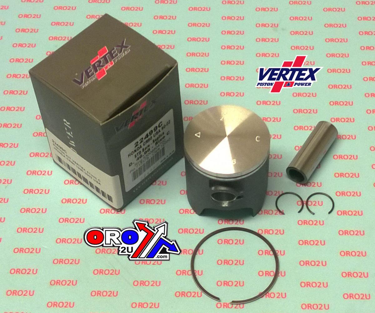 PISTON KIT VERTEX 47.0 A HONDA CR 80 86-02 USA, VERTEX 22499A image 1