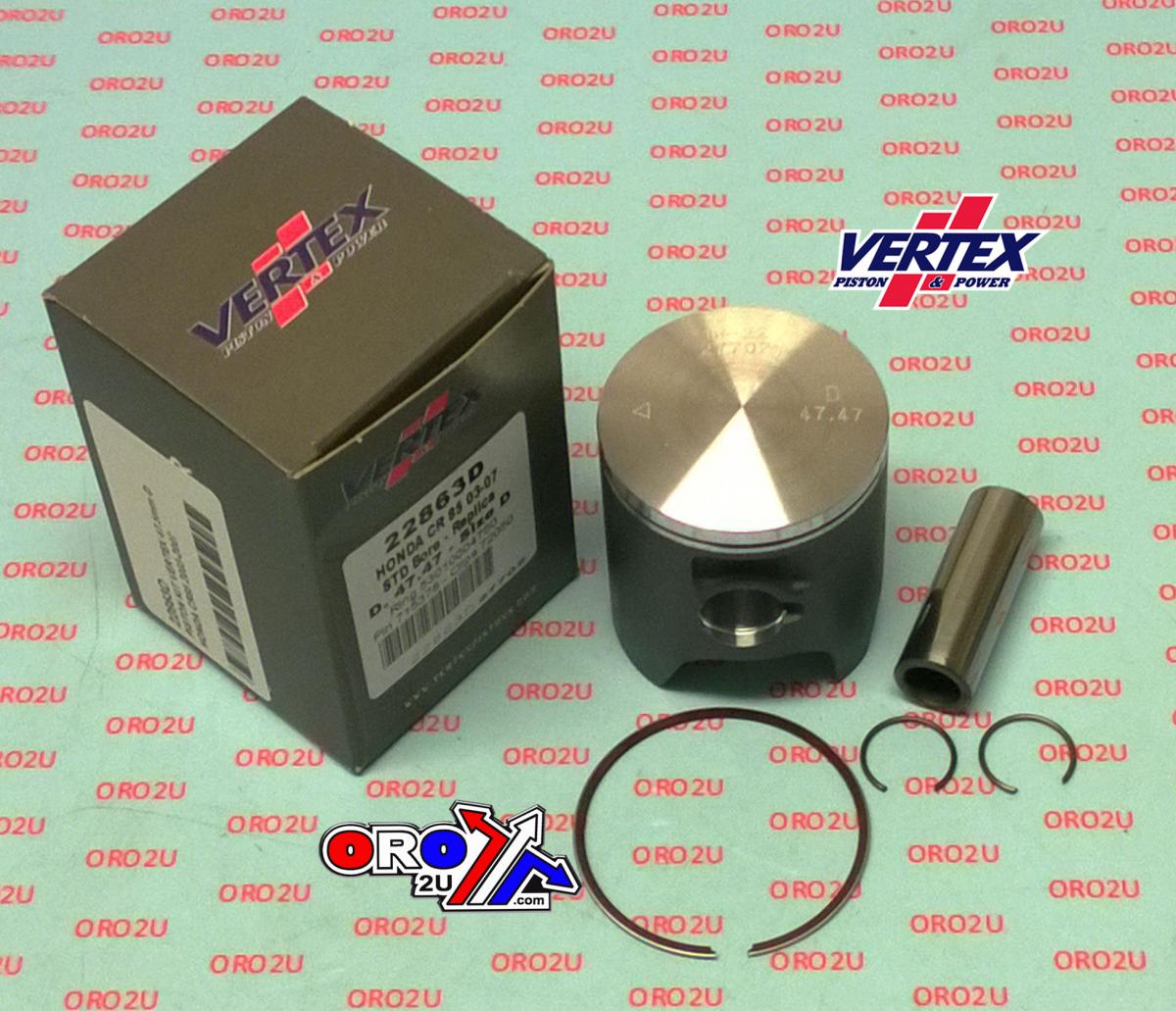 PISTON KIT VERTEX 47.5 A HONDA CR 85 03-07, VERTEX 22863A image 1