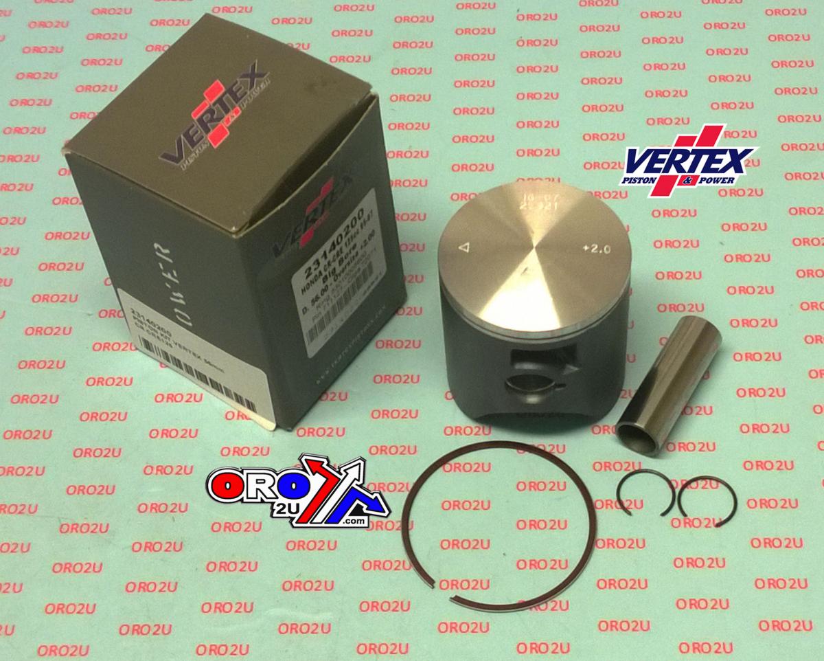 PISTON KIT VERTEX 54.5 HONDA CR/CRE 125 05-07, VERTEX 23140050 OS +0.50 thumbnail 2