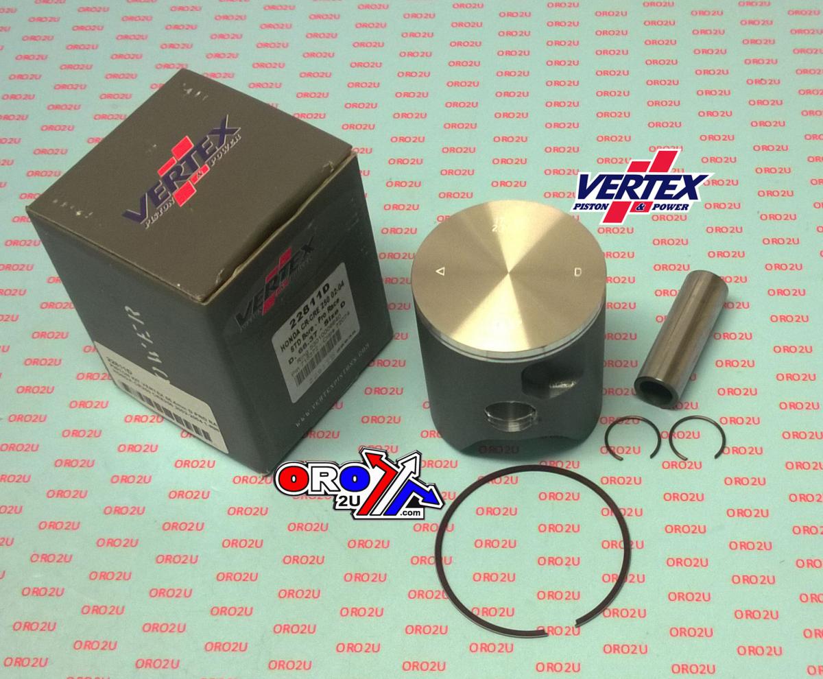 PISTON KIT VERTEX 66.4 D HONDA CR/CRE 250 02-04 PRO RACE, VERTEX 22811D SINGLE RING image 1