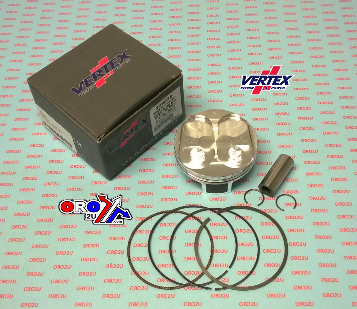 PISTON KIT VERTEX 78.0 D HONDA CRF 250 R/X 04-17, VERTEX 22983D COMPR 12,9:1 thumbnail 2
