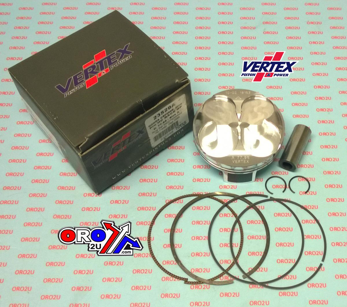 PISTON KIT VERTEX 78.0 D HC HONDA CRF 250R 2009, VERTEX 23529D GP RACER CHOICE HC COMPR 13,7:1 image 1