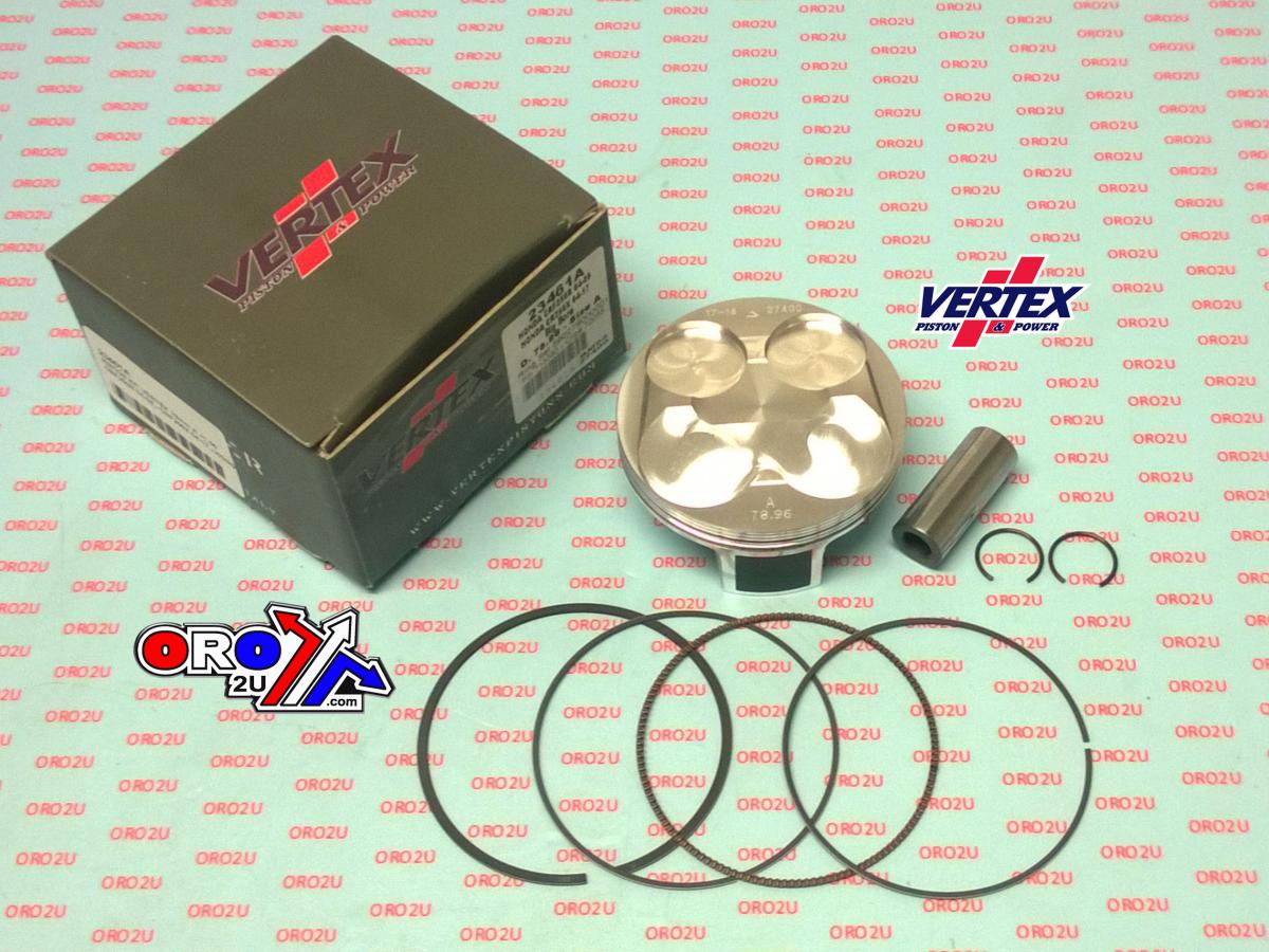 PISTON KIT VERTEX 79.0 B HONDA CRF 250 R/X 04-17, VERTEX 23461B OS +1.00 BIG BORE COMPR 13,0:1 thumbnail 2