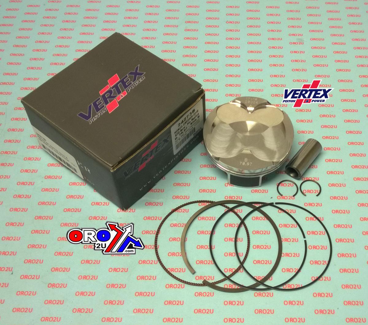 PISTON KIT VERTEX 79.0 A HONDA CRF 250 R/RX 18-19, VERTEX 24273A COMPR 13,9:1 thumbnail 2