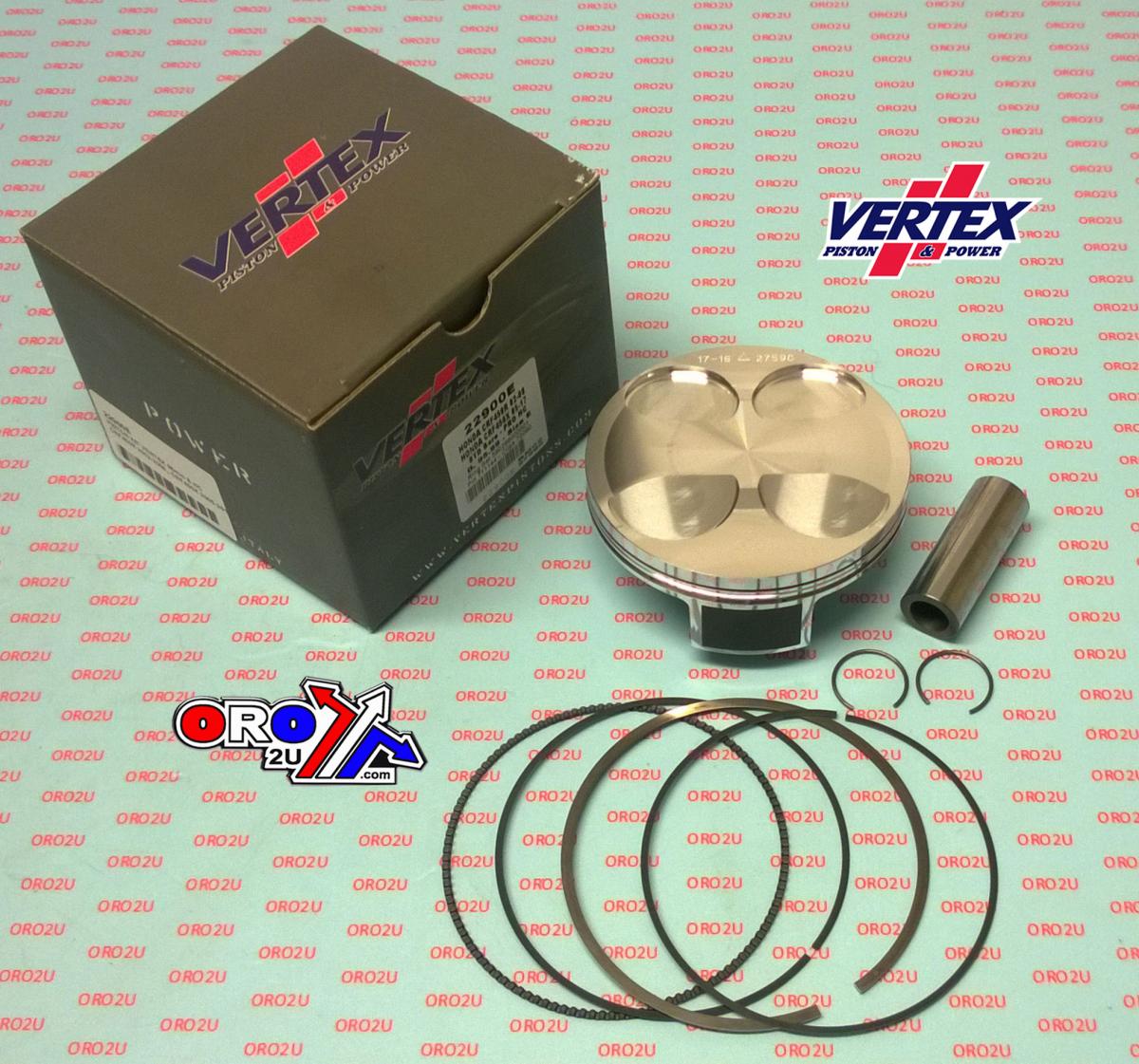 PISTON KIT VERTEX 96.0 E HONDA CRF 450 R/X 02-17, VERTEX 22900E HC COMPR 12,5:1 image 1