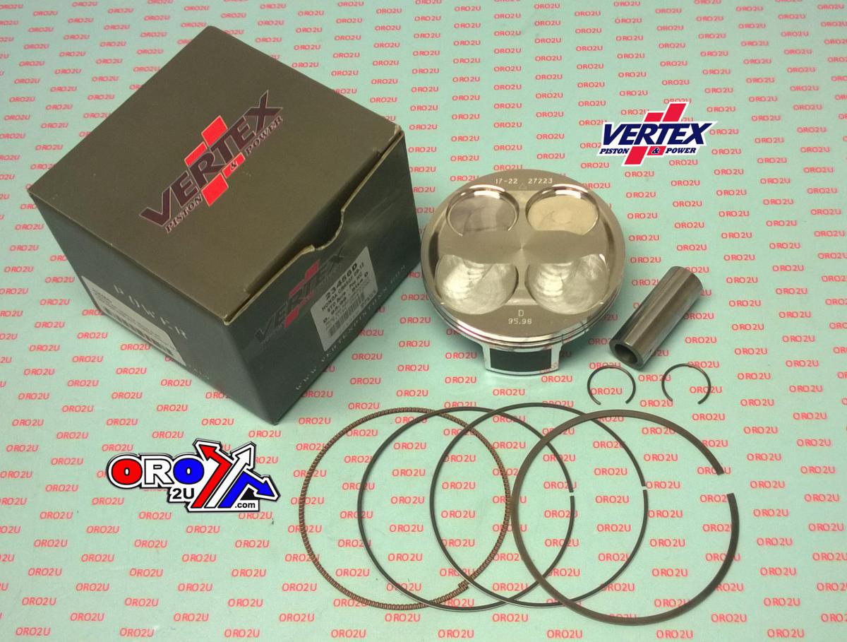 PISTON KIT VERTEX 96.0 B HC HONDA CRF 450 09-12, VERTEX 23456B HC COMPR 12,9:1 image 1