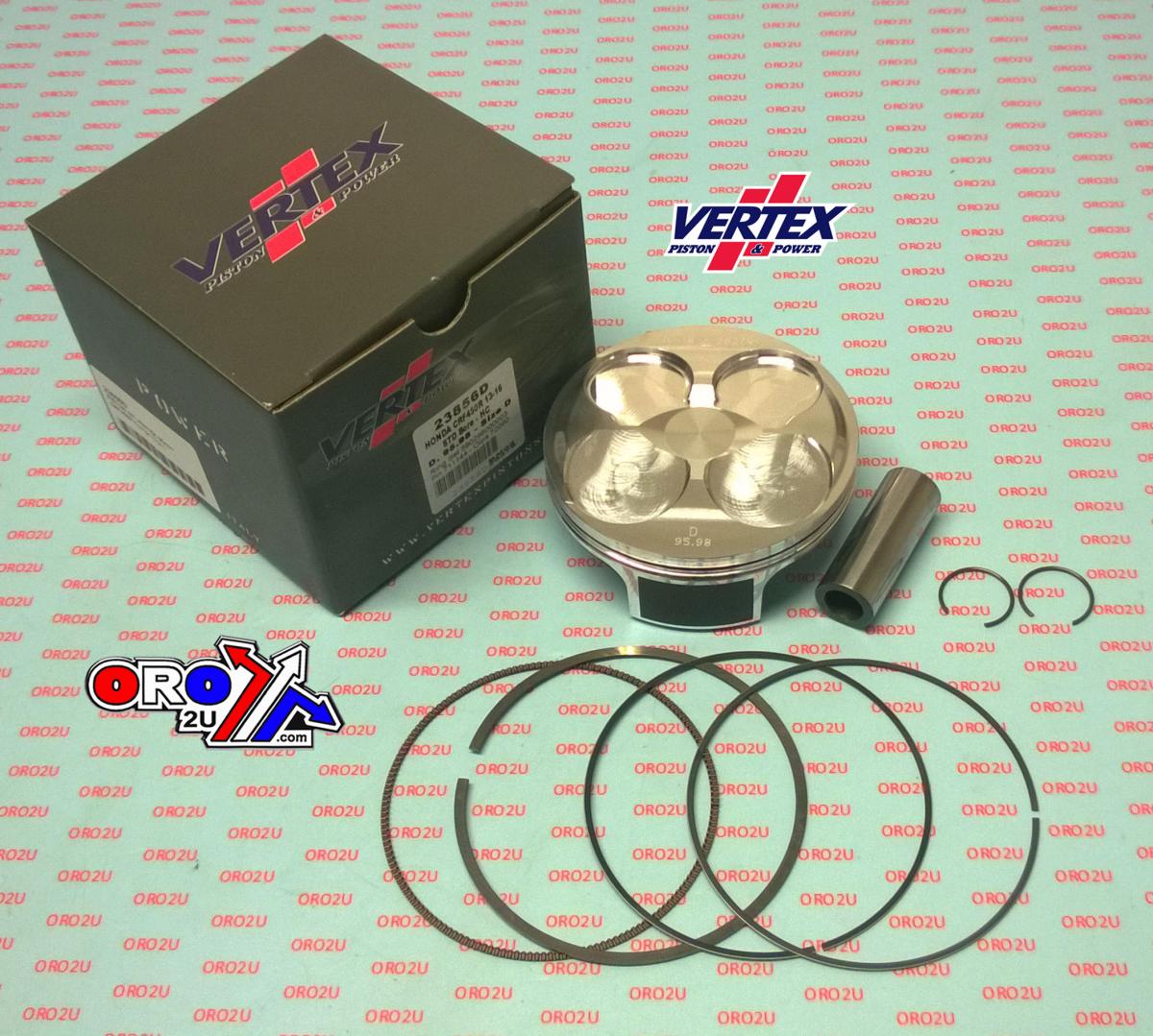 PISTON KIT VERTEX 96.0 B HC HONDA CRF 450R 13-16, VERTEX 23856B HC COMPR 13,2:1 image 1