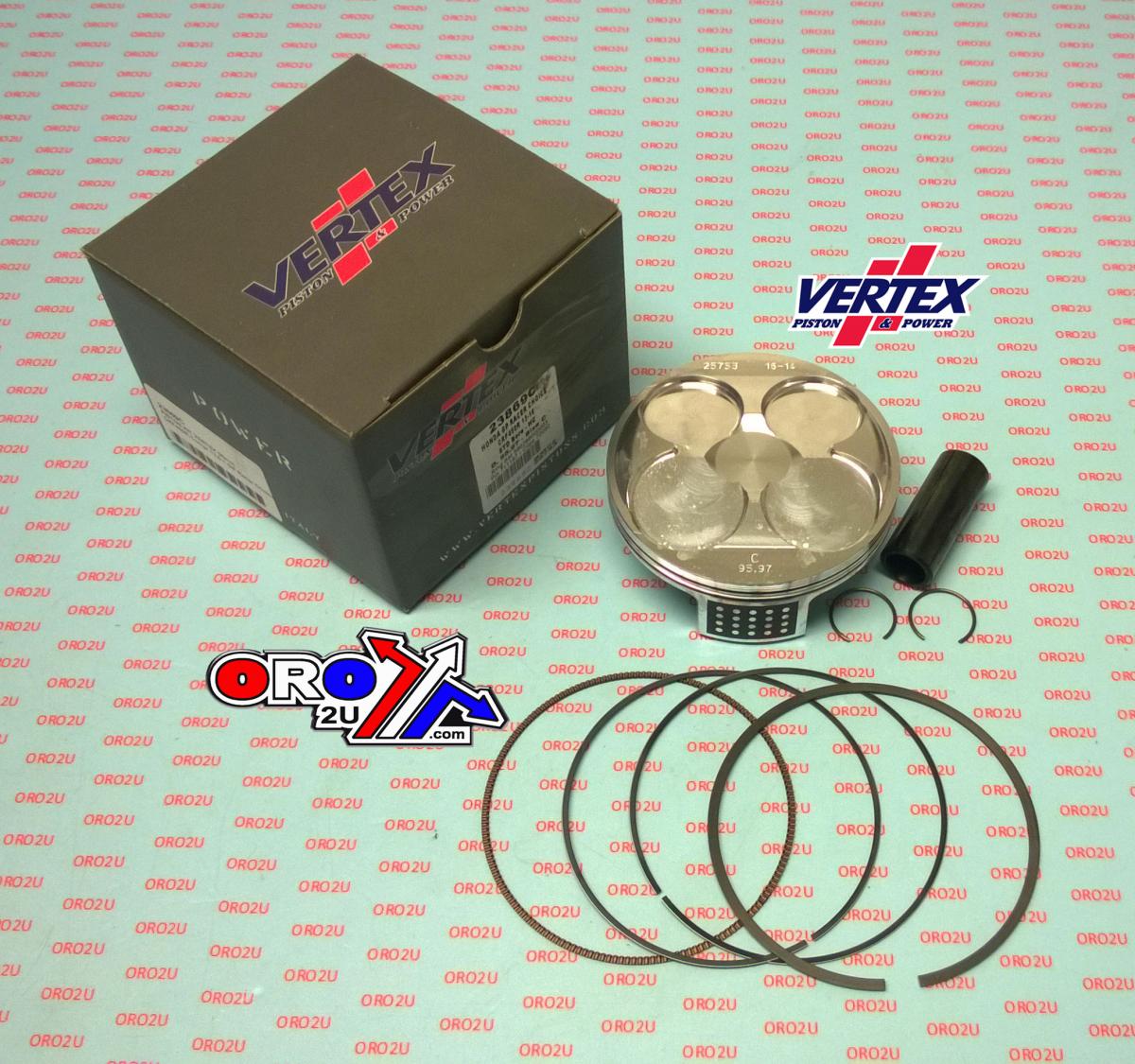 PISTON KIT VERTEX 96.0 A GP HONDA CRF 450 13-16, VERTEX 23869A HC COMPR 13,6:1 GP RACERS CHOICE thumbnail 2